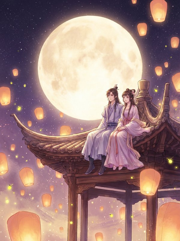 91精选动漫-月下情缘